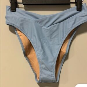 J. Crew Cross front cheeky bikini bottom - size Small